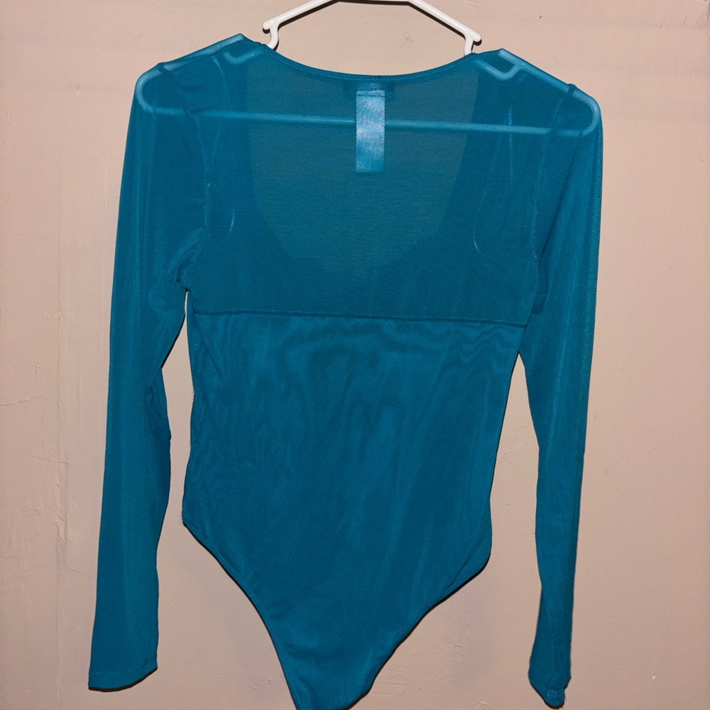 Teal Long Sleeve Bodysuit
